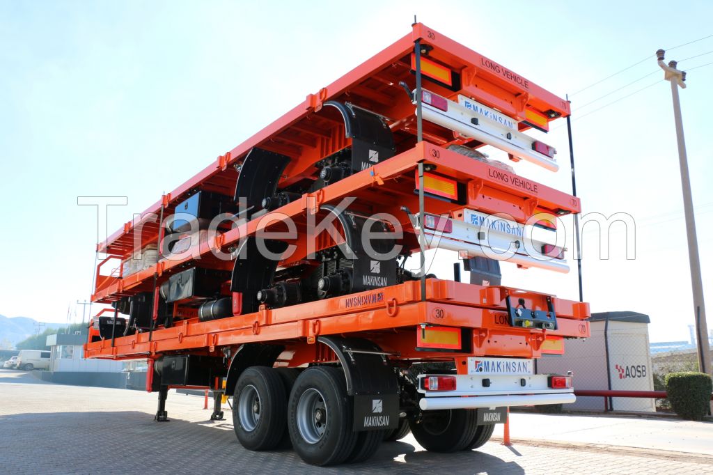Flatbed Semi Trailer with cover