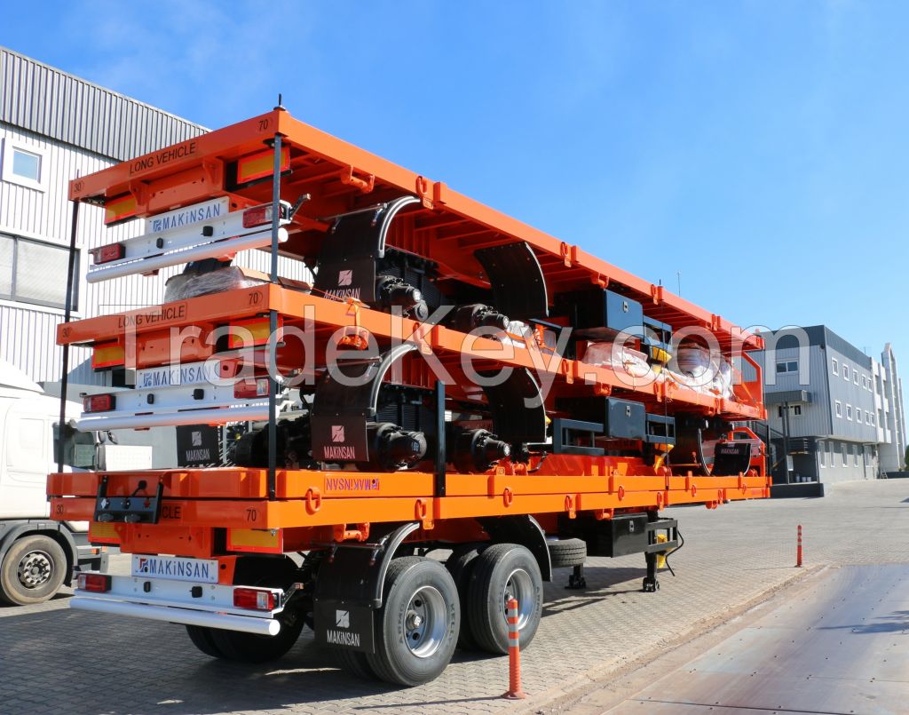 Flatbed Semi Trailer with cover