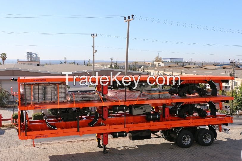 Flatbed Semi Trailer with cover