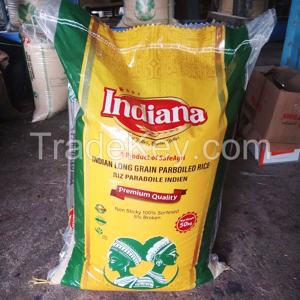 Indian Brand Extra Long Grain parboiled Rice - 50kg