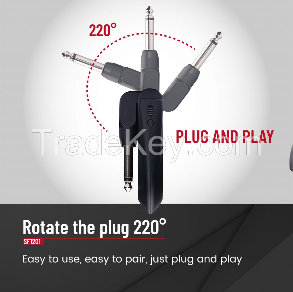 Simplefly Digital UHF Wireless Guitar System Guitar Transmitter and Receiver