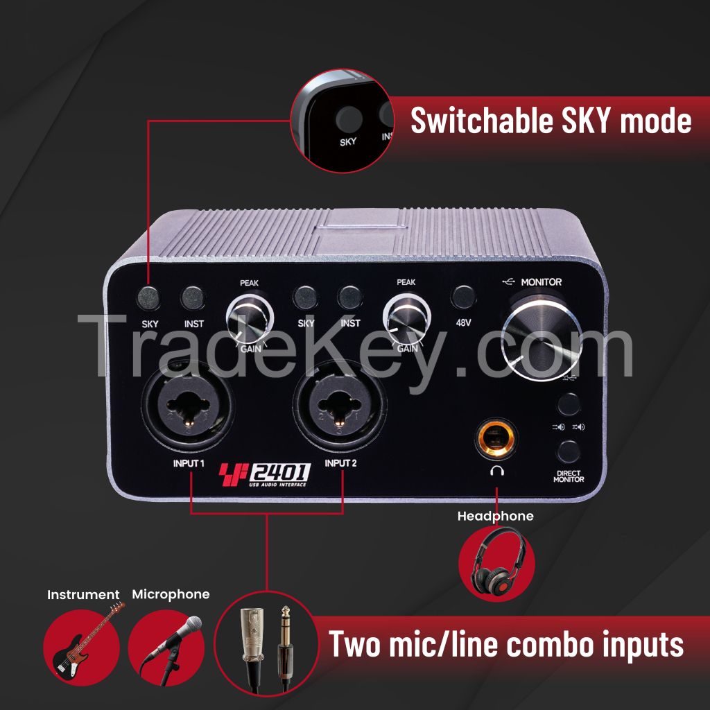 Digital Mixer  USB Audio Interface with Studio-Quality Sound