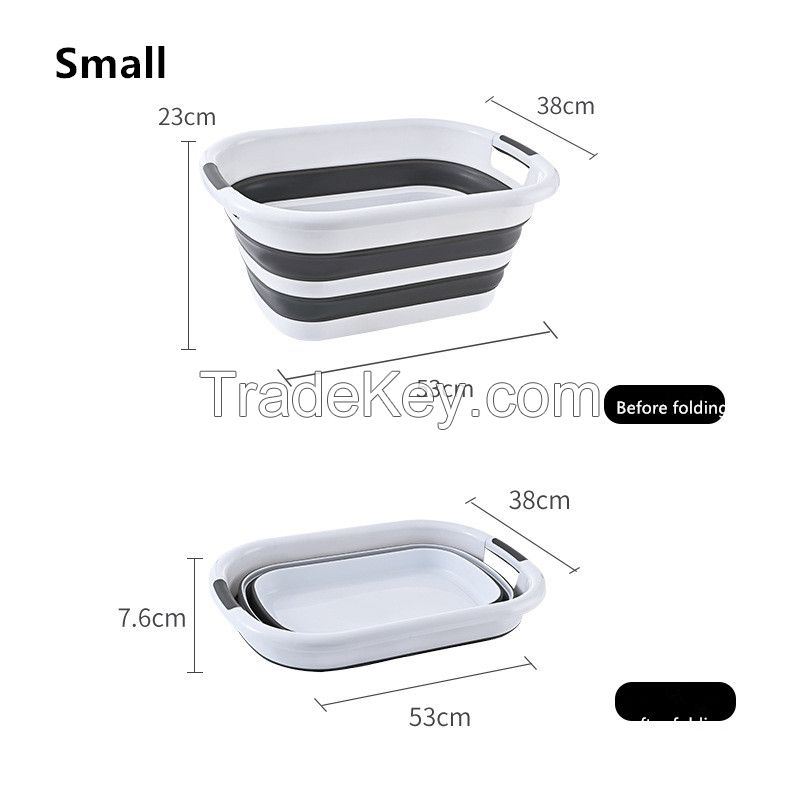 Multi-functional Dirty Laundry Basket Bathing Basin Snacks Toy Storage Basket