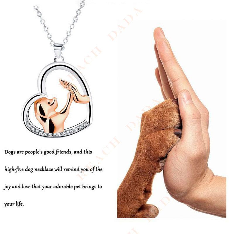 DaDa hot selling customized exquisite simple perfect gift dog animal love pendant new trend series mother gift necklace