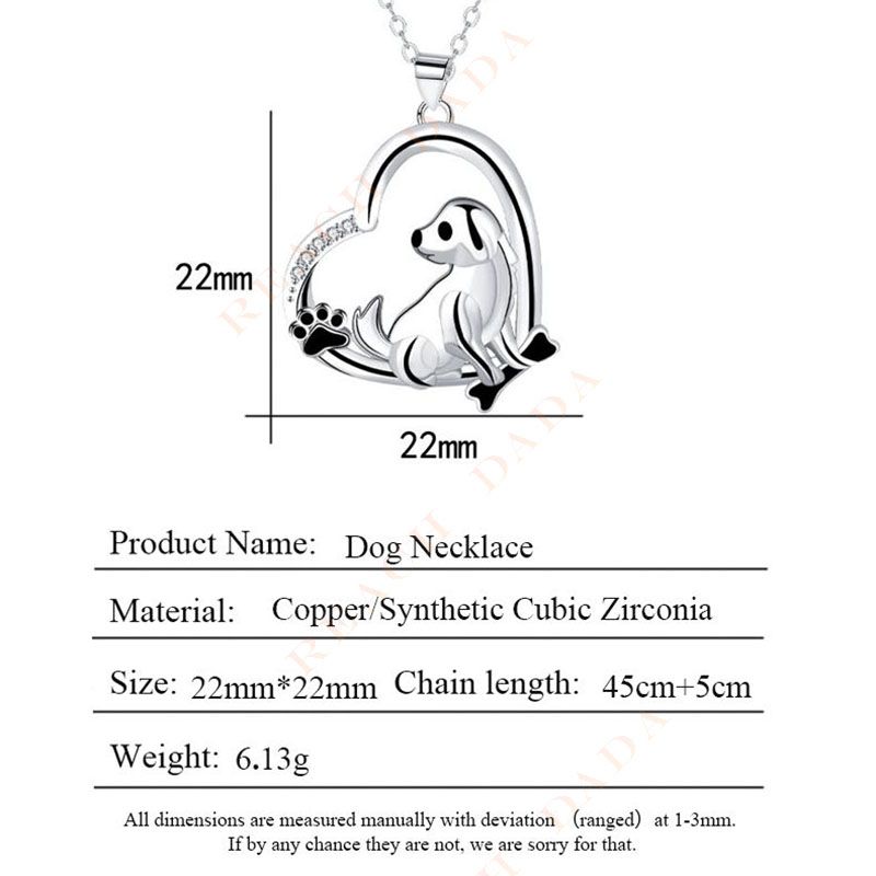 DaDa2024 Hot Selling Love Pet Gift Mom Necklace Dog Necklace Pendant Necklace