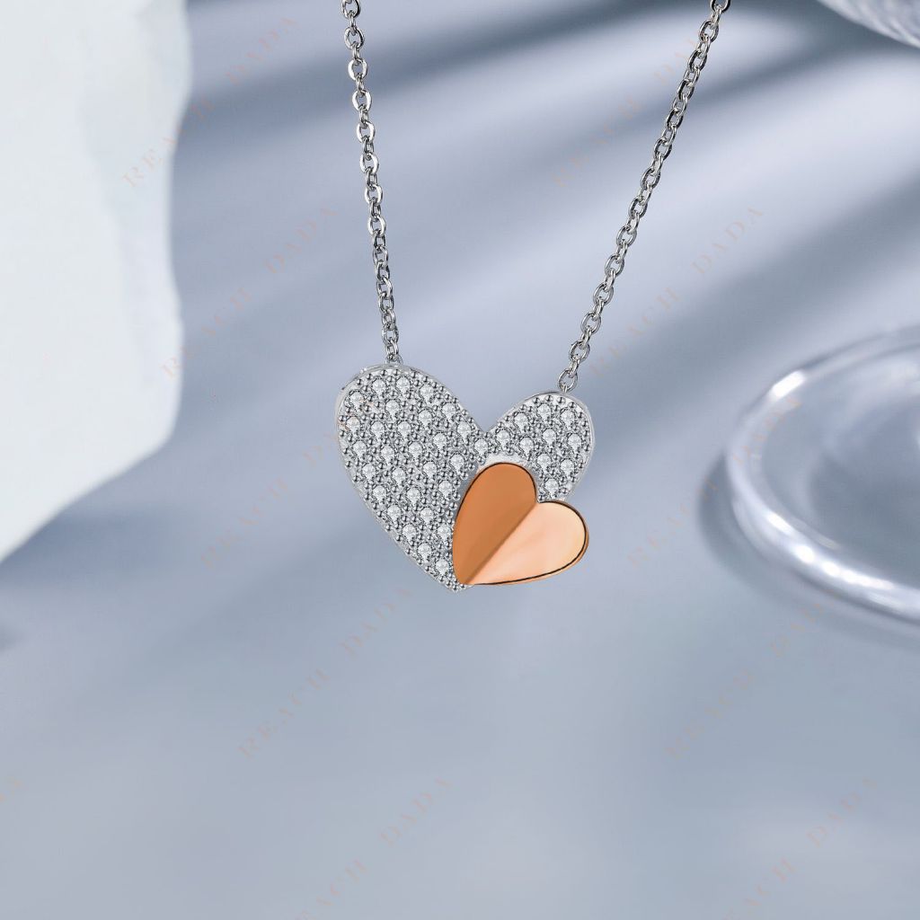 DaDa Popular jewelry, European and American pendants, love necklaces, and couple necklaces are heart-to-heart