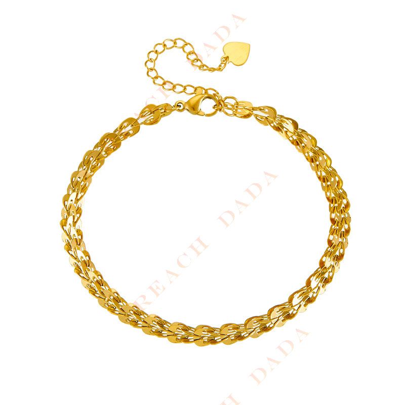 DaDa Fashionable simple and versatile gold-plated stainless steel phoenix chain jewelry metal bracelet