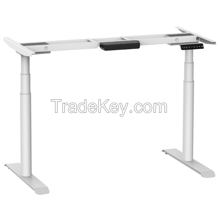 Dual Motor Electric Adjustable Standing Desk Height Adjustable Desk Frame Sit Stand Desk Luxury Office Furniture