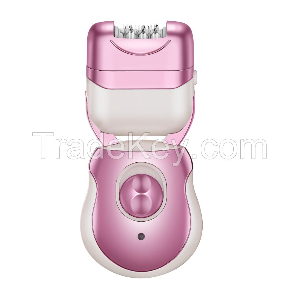 Haohan HB-907 3 in 1 USB/Adaptor Lady Epilator Electroplate Pink