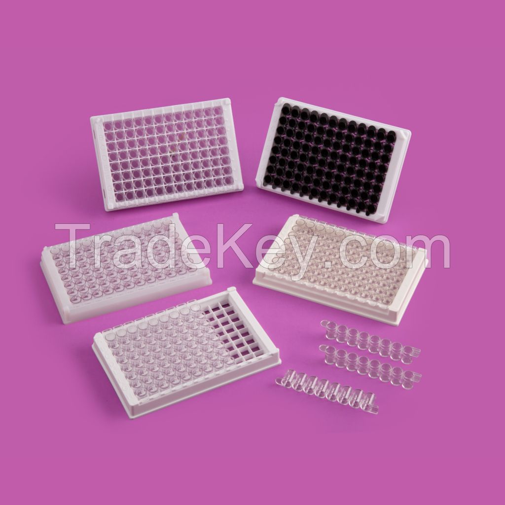 Sterilized 8 Strips 96 Deep Multi Well Elisa Plate for Elisa Microplate Reader