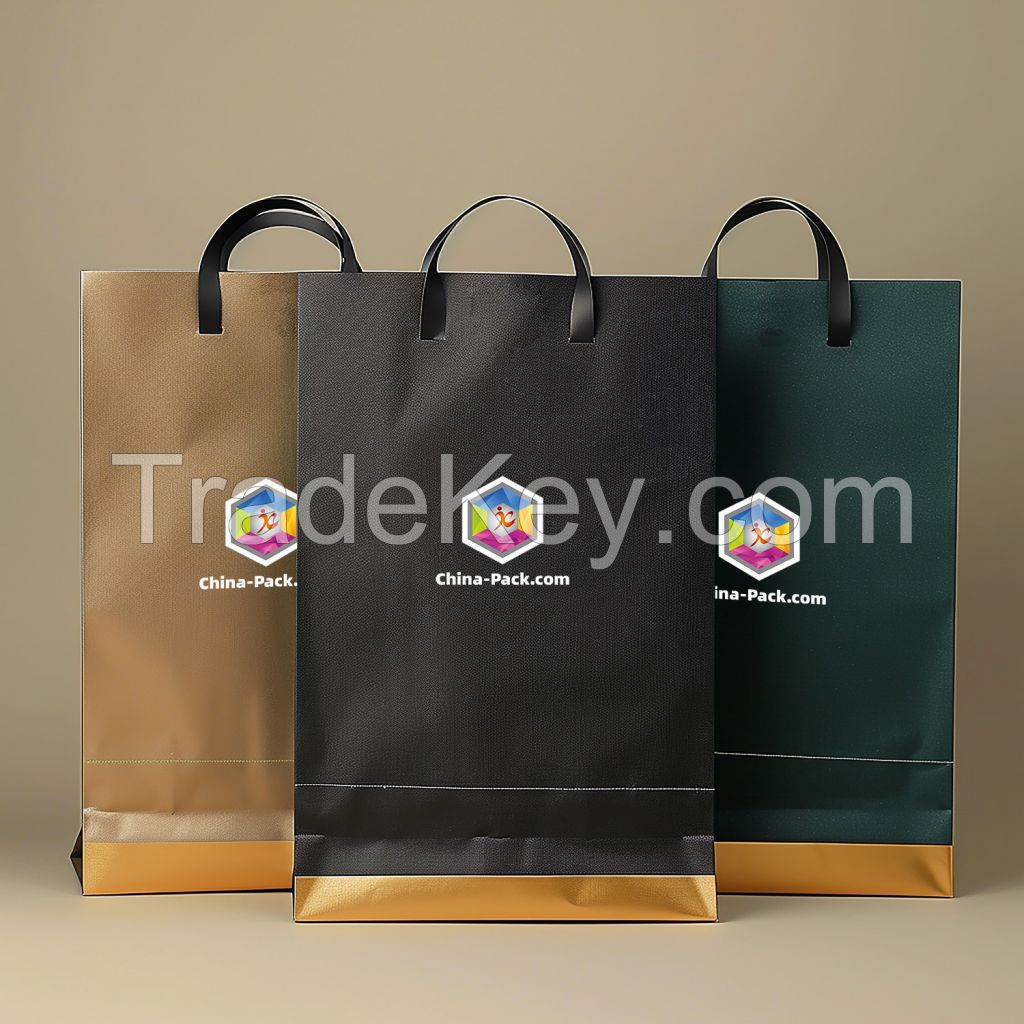 Luxury Custom-Printed Paper Shopping Bags