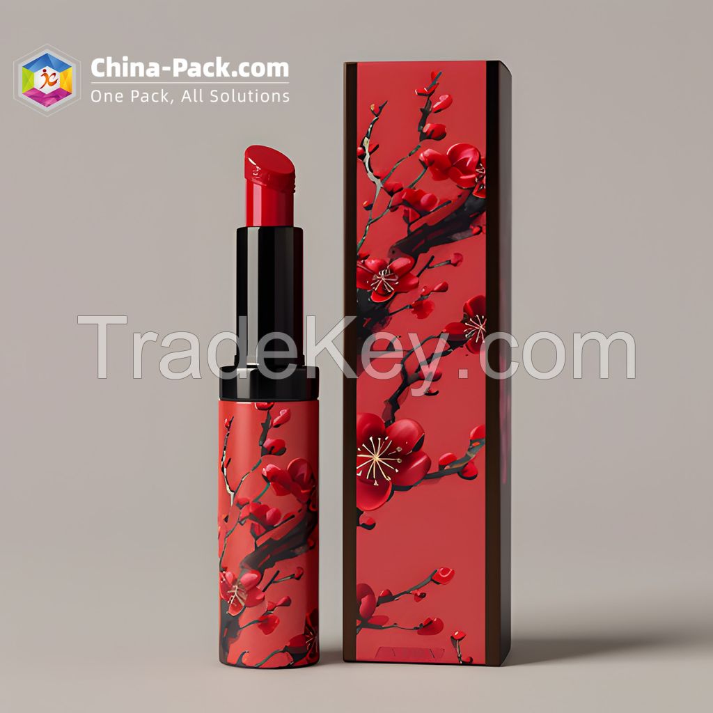 Custom Printed Rigid Lipstick Paper Packaging Box