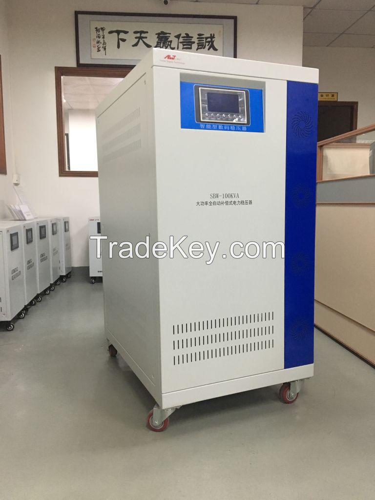 100KVA Industrial SBW Servo-motor Voltage Regulator