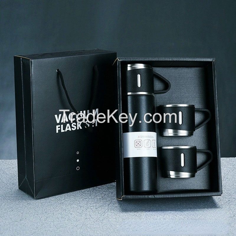 500ml water bottle one bottle with three lids mug