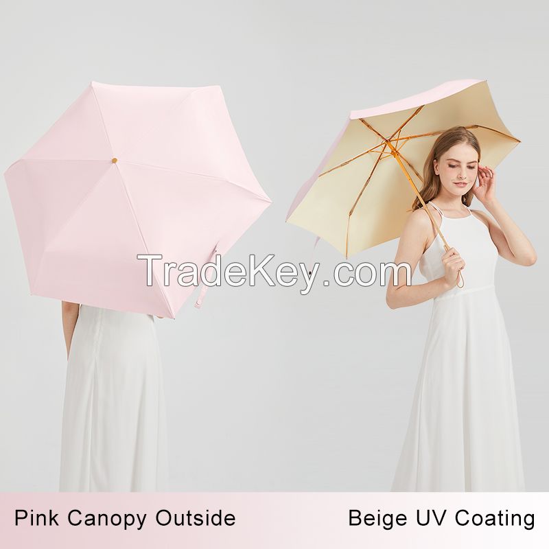 Mini umbrellas for UV and rain