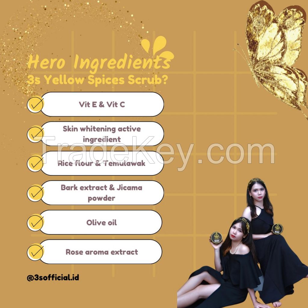 High Quality Yellow Spices Scrub 3S Made From Indonesia
