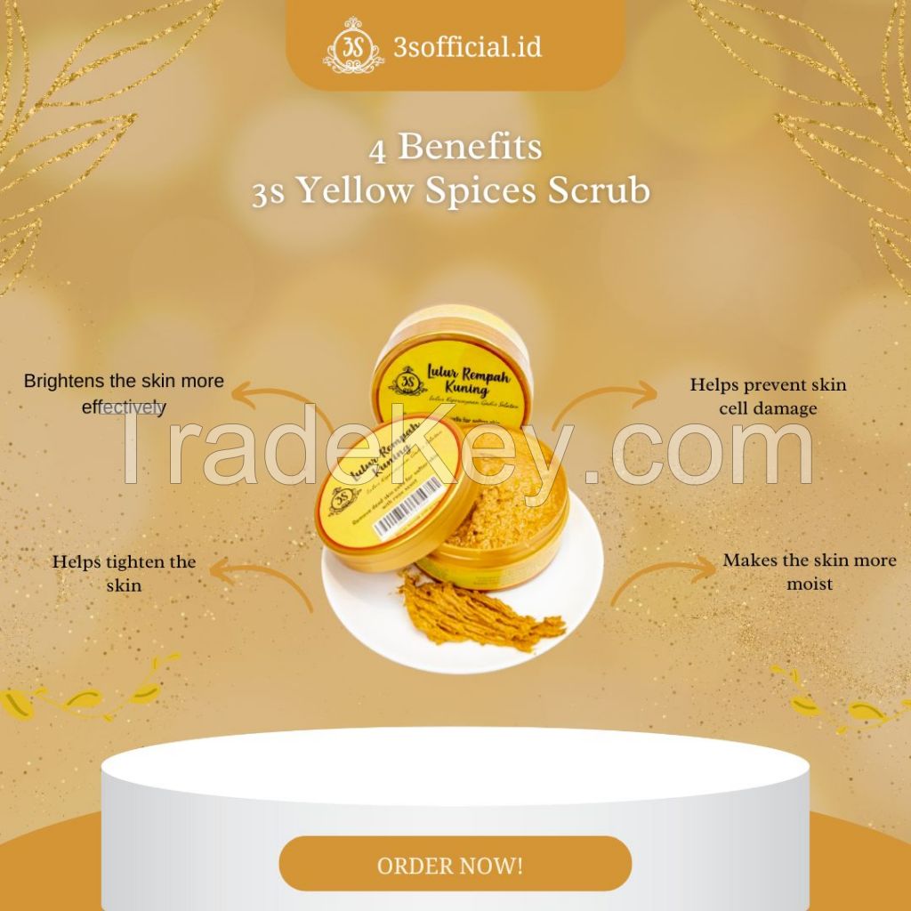 High Quality Yellow Spices Scrub 3S Made From Indonesia