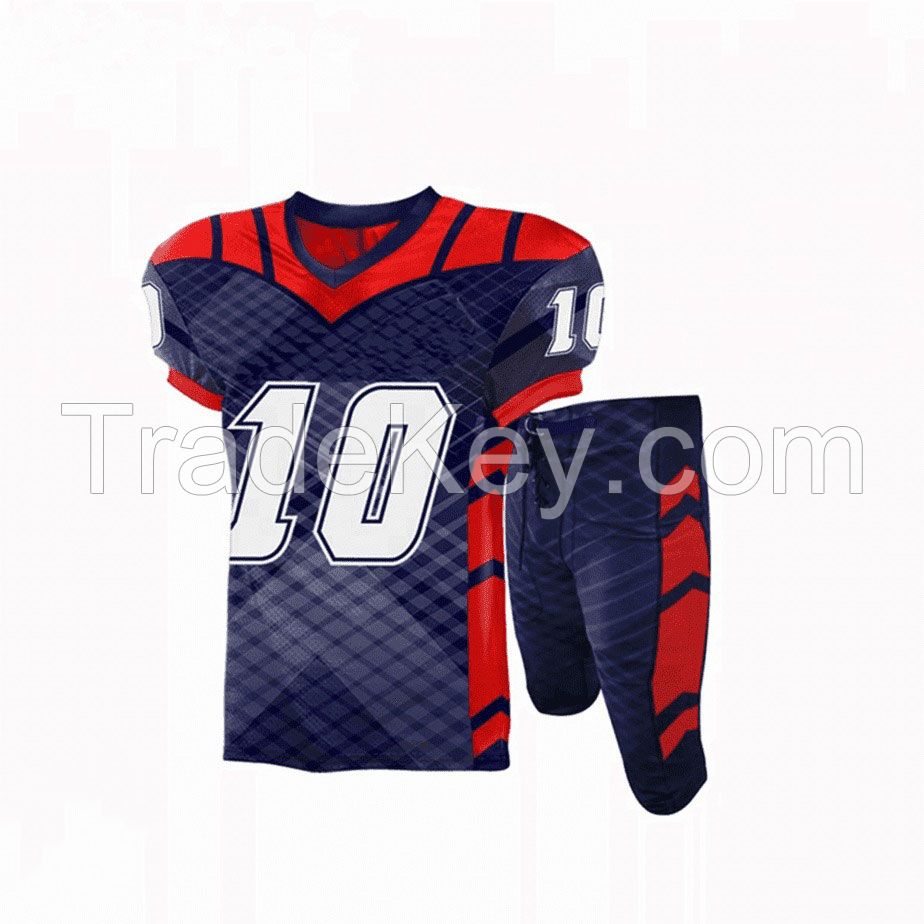 Fully Sublimated Custom Design American Football Uniform