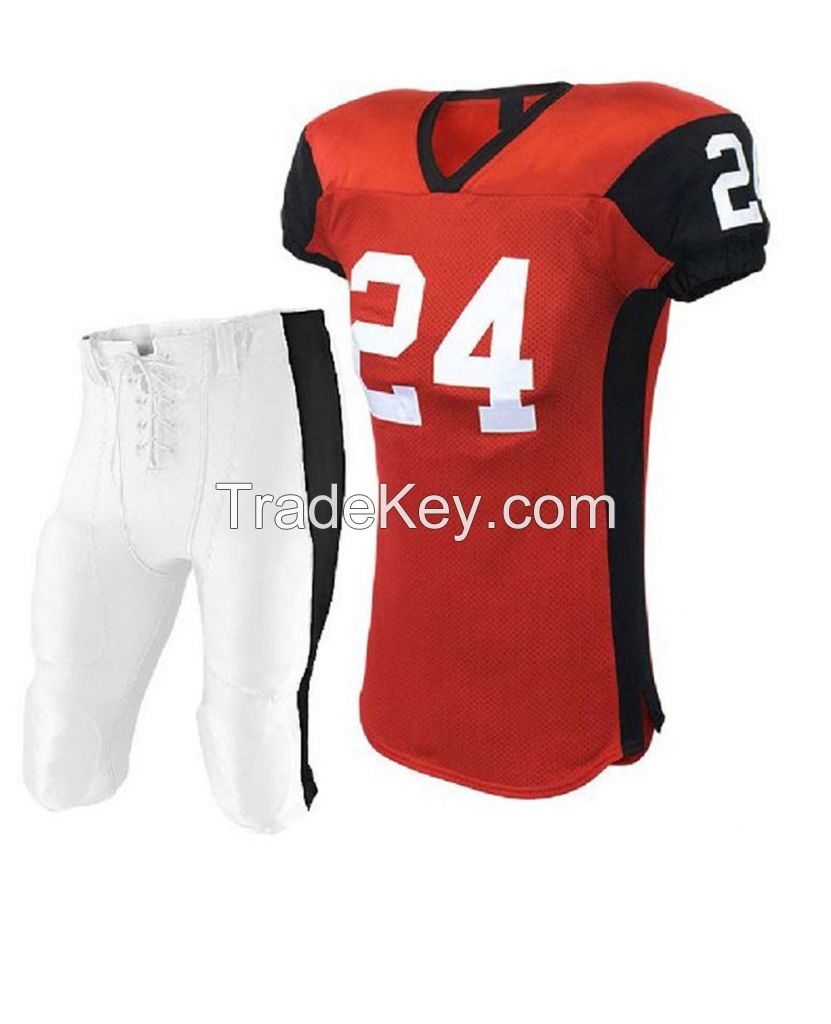 Fully Sublimated Custom Design American Football Uniform