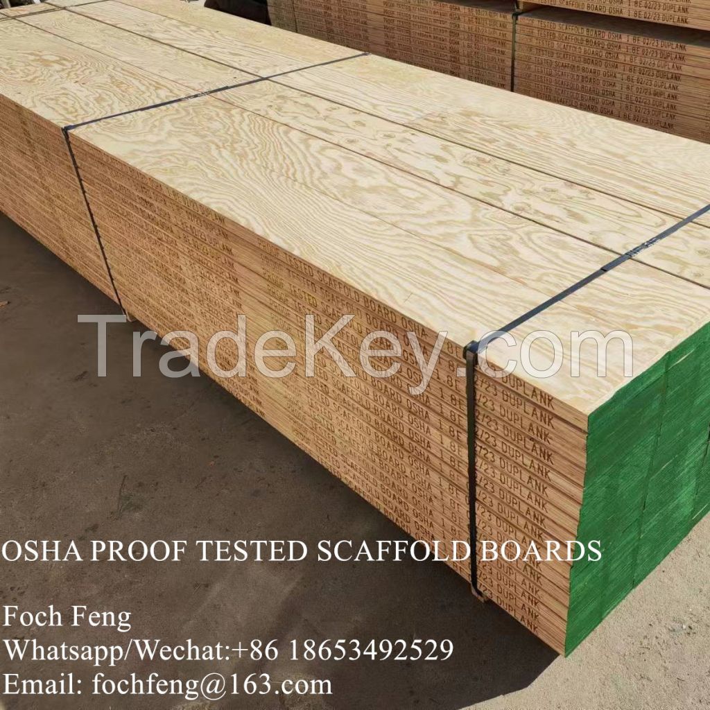 OSHA LVL Scaffold Board, Scaffolding Wooden Boards, Structural LVL Beams, Packing LVL for Pallets 