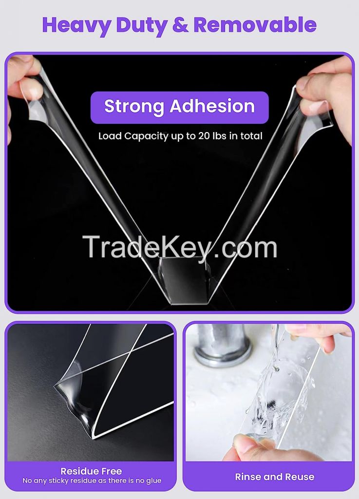 Double Sided Mounting Tape Removable Transparent Acrylic Foam Strong Sticky Industrial Adhesive Tape