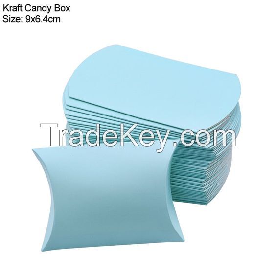 Customized Pillow Box Candy Paper Gift Box Packaging Box 