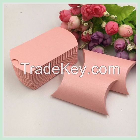 Customized Pillow Box Candy Paper Gift Box Packaging Box 