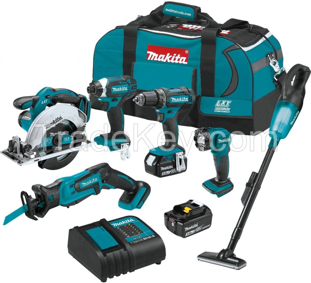 Makitaz XT614SX1 18V LXT Lithium-Ion Cordless 6-Pc. Combo Kit (3.0Ah)