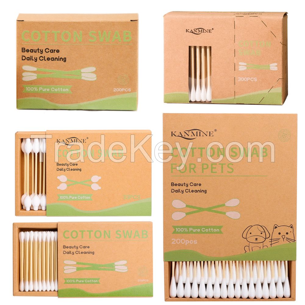 OEM Quality Bamboo Cotton Swab, Paper Cotton Swab