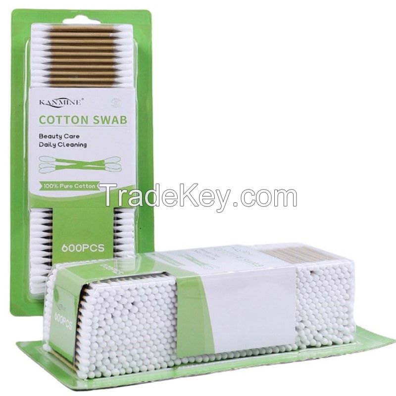 OEM Quality Cotton Swab, Bamboo/Paper Stick, Customized Packaging