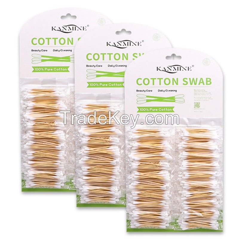 OEM Quality Cotton Swab, Bamboo/Paper Stick, Customized Packaging