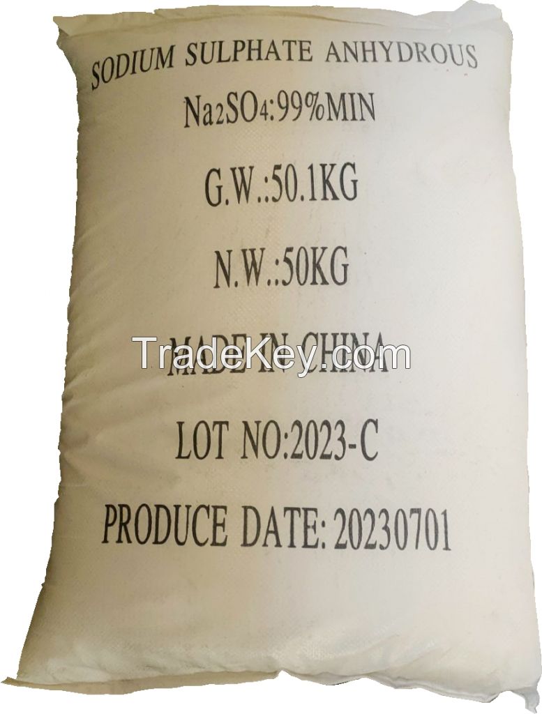 99% Min. Industrial Grade SSA Sodium Sulphate Anhydrous for Soap/Detergent/Textile