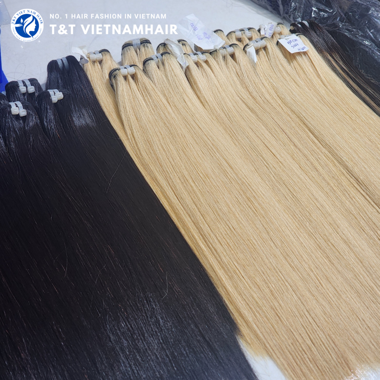 Vietnamese Hair Wholesale for EU â€“ MOQ 1kg Tape-In Hair Extensions