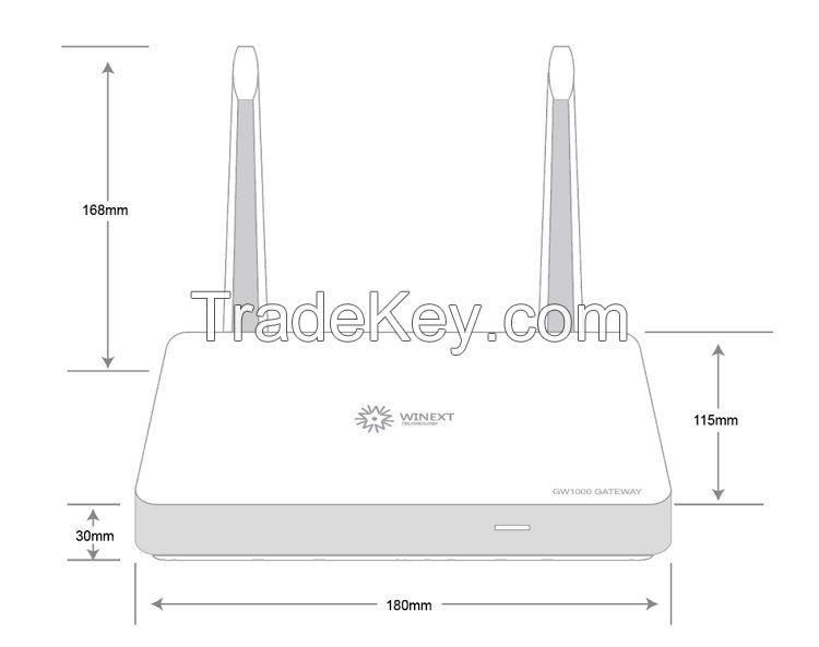 Indoor LoRaWAN Gateway LPWAN IoT Solutions Wireless LoRa Wifi Router for Smart Building Smart Home