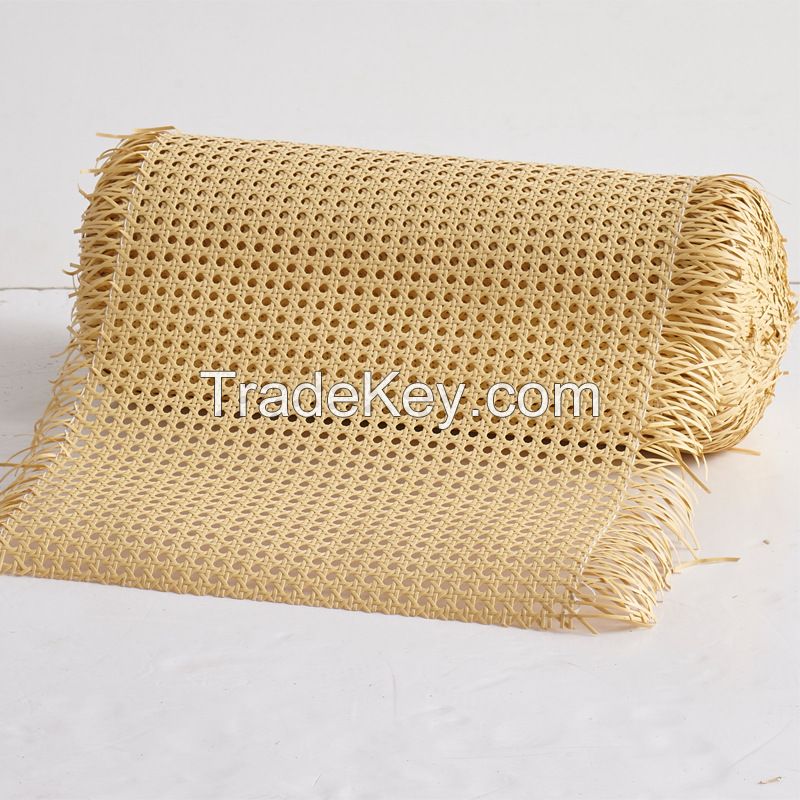 China factory natural rattan webbing and plastic pe rattan cane webbings rolls for furnitures