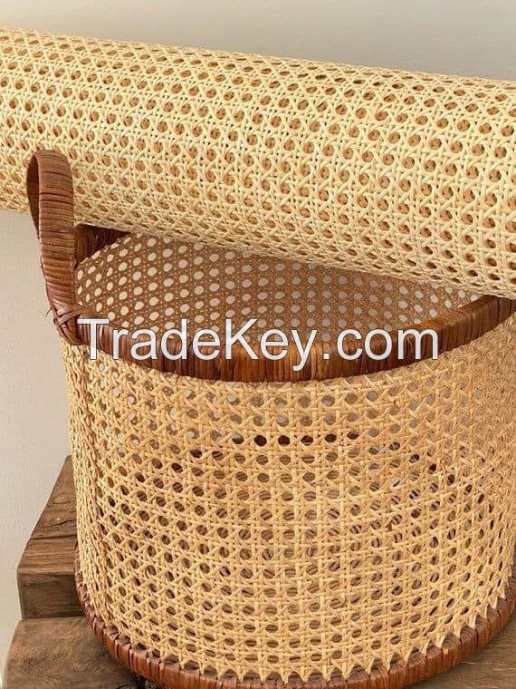 Plastic rattan weaving mat / pe rattan webbingns rolls  factory OEM