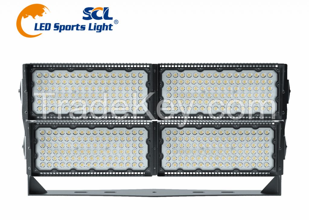 Hight Brightness Aluminum High Pole Outdoor Flood Light Waterproof IP67 200 300 400W Sports Stadium Tennis Court LED Light