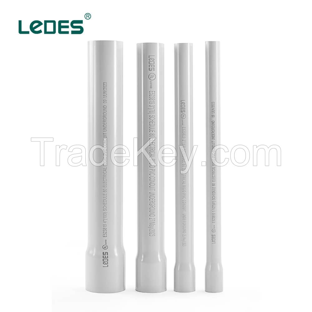 Ledes Schedule 80 PVC Electrical Conduit Sch 80 Pipe