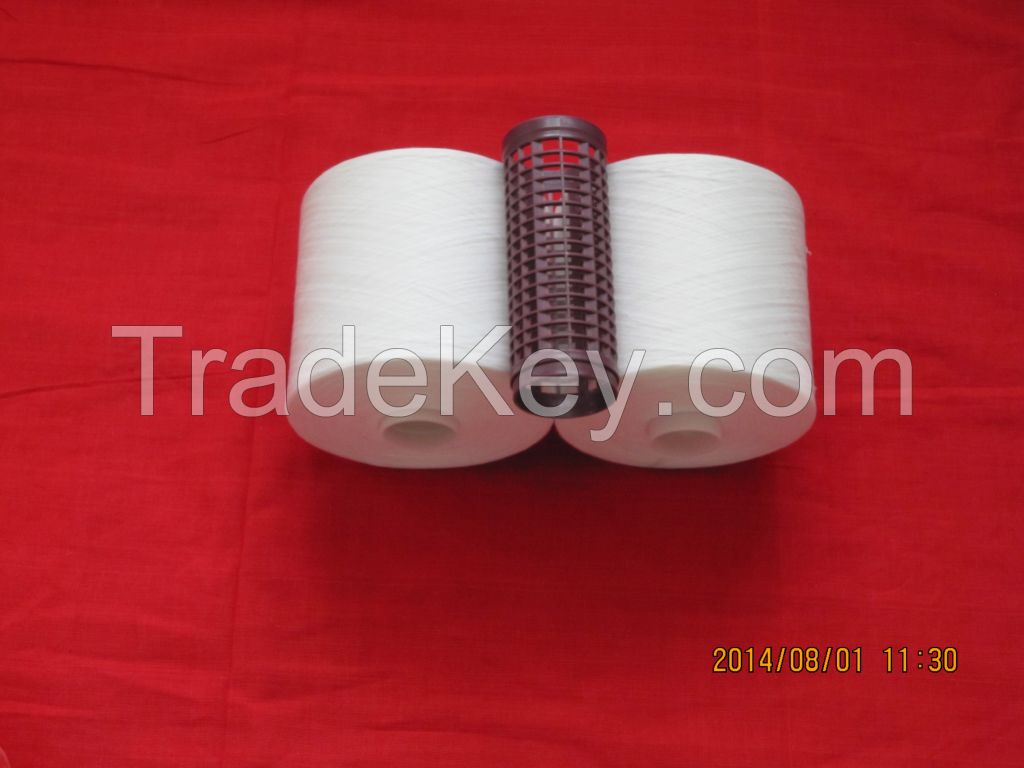 100% Polyester Raw White Sewing Thread 40/2