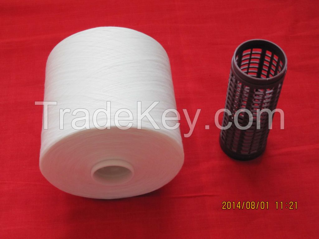 100% Polyester Raw White Sewing Thread 40/2