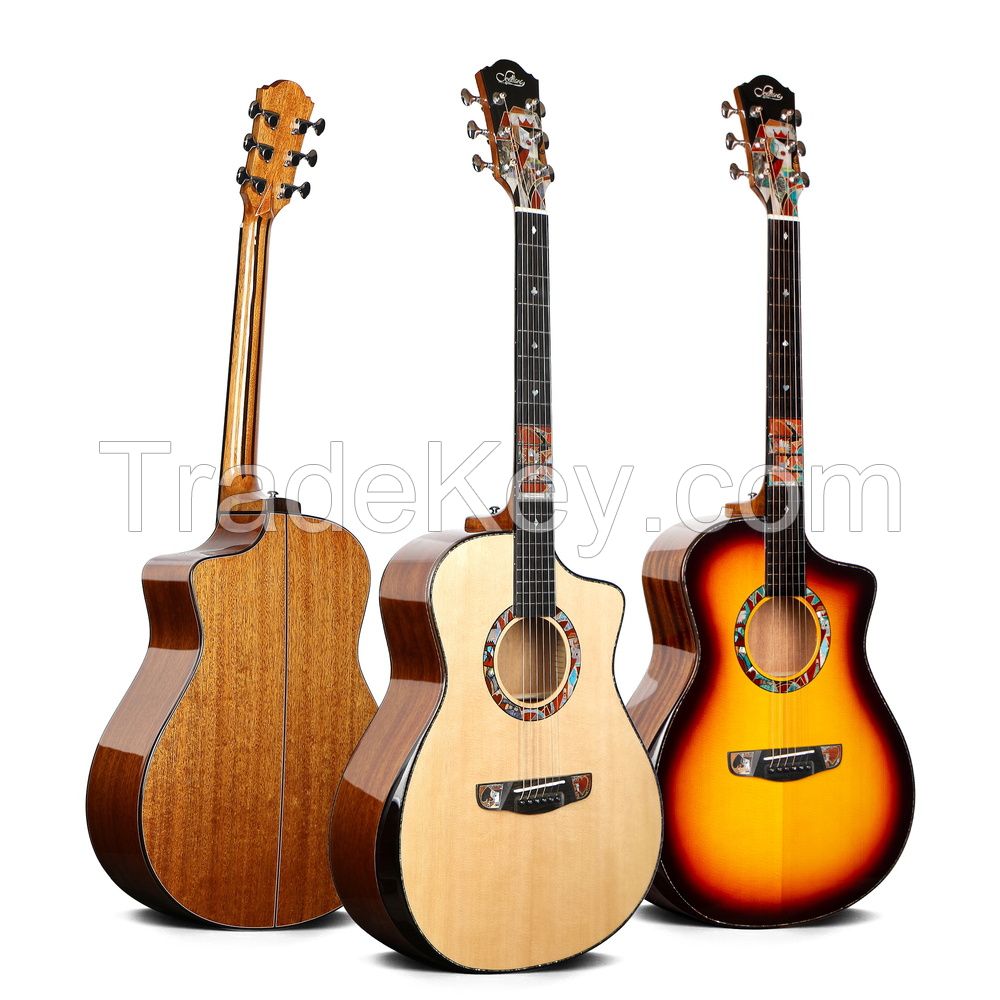 Huayi music wholesale and OEM high quality cevillana guitar 