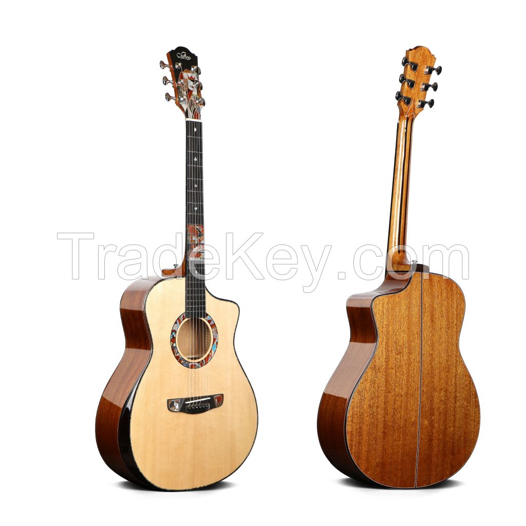 Huayi music wholesale and OEM high quality cevillana guitar 