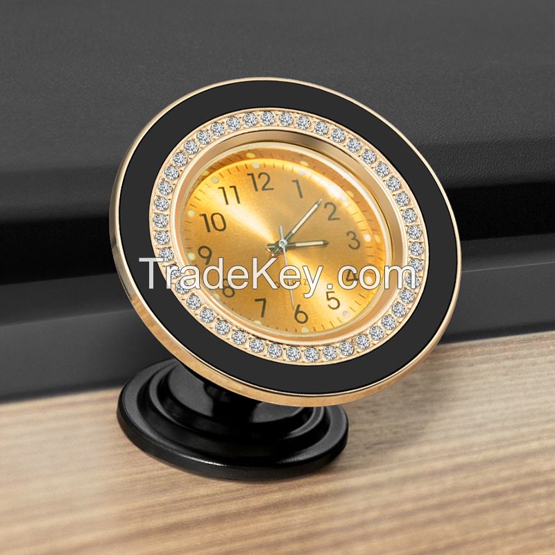 360-degree rotation  clock magnetic car mount for phone navigation