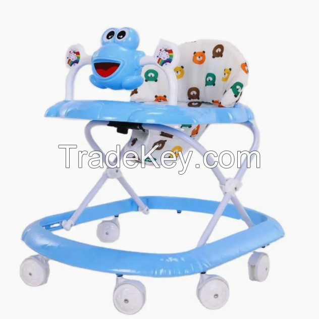 Foldable Infant Walker Portable Baby Learning Walker with Music Multifunctional for 0-3 Years