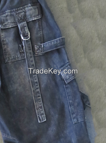 Latest Design Y2K buckled cargo Packets Jeans