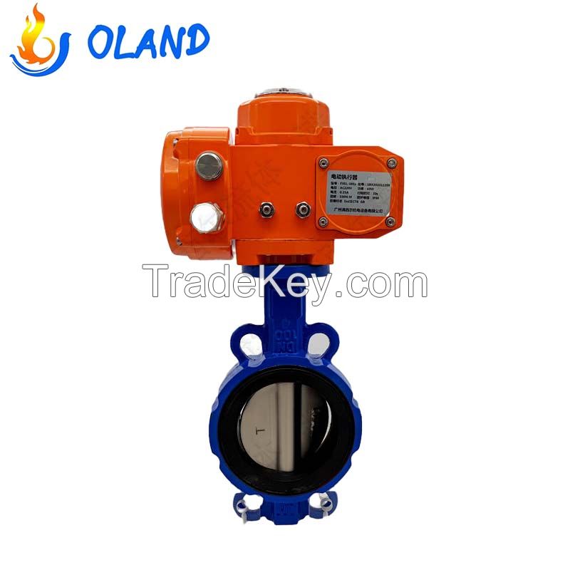 D971X-16Q Electric Soft Sealing Wafer Type Butterfly Valve with Ductile Iron