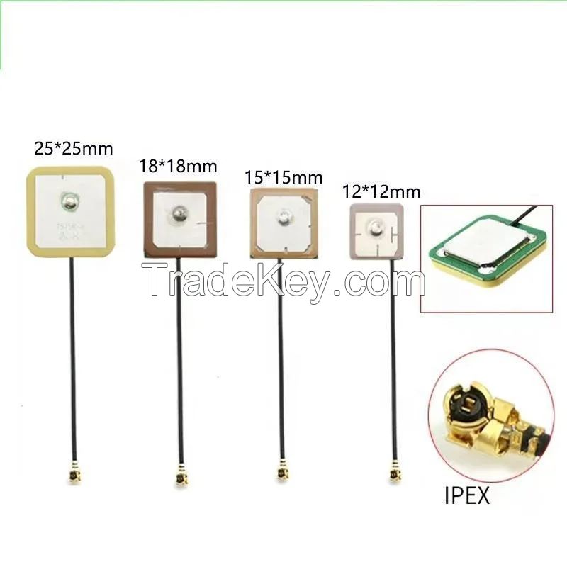 Signal Plus 25x25mm 18x18mm ceramic gps gnss antenna 1.13 cable ulf internal patch antenna