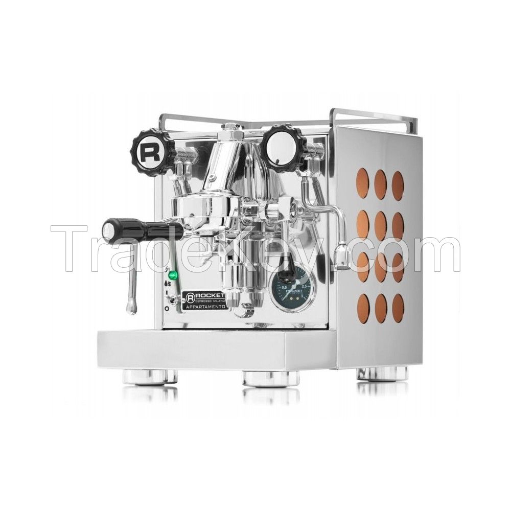 Rockets Espresso Appartamento Espresso Machine with Heat Exchange Boiler and Steam Wand, Espresso Coffee Machine, Coffee Maker