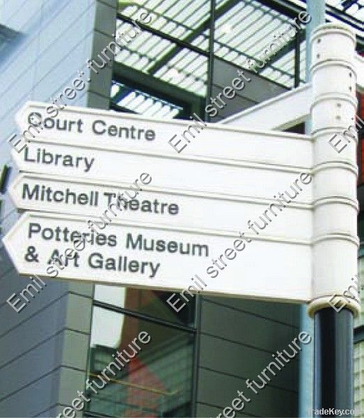 Signage Columns outdoor furnishings