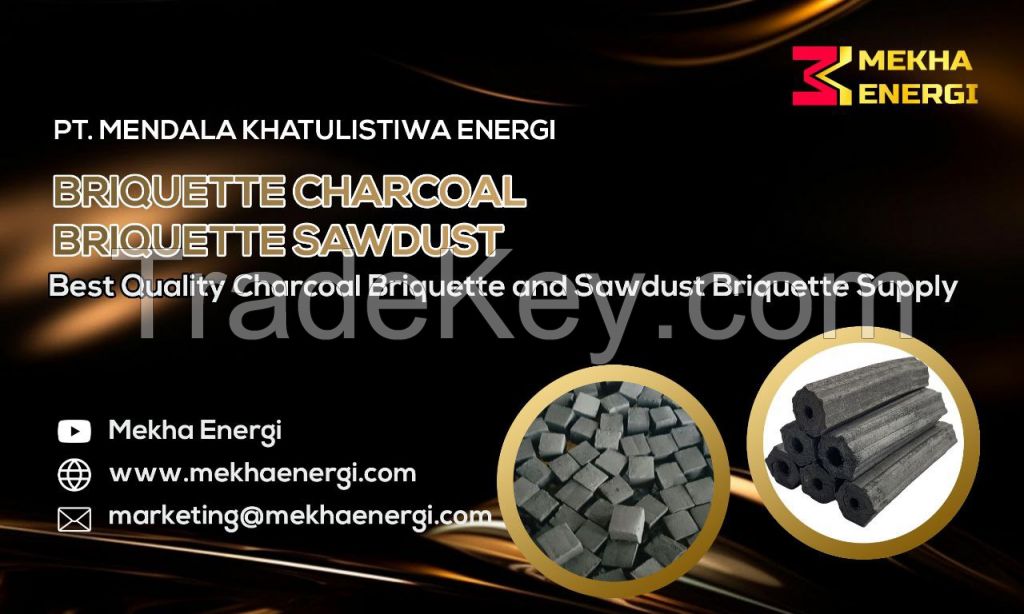 MEKHA SAWDUST Wood Charcoal Briquettes